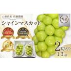 ふるさと納税 ぶどう マスカット 山形県 -  希少数量限定 最優秀受賞農園のシャインマスカット 秀品 2房 1.3kg 生産者佐藤大輔 山形県産 《先行予約2026年度9…