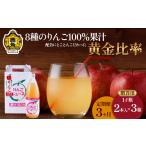 果汁飲料 りんご 定期便 3ヵ月 木村さんちの葉取らずりんご…