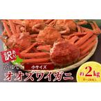 ふるさと納税 カニ 北海道 白老町  12月25日決済確定分まで年内発送 訳あり オオズワイガニオス 小サイズ (約100-250ｇ) 浜ゆで 2kg (8〜20尾入) ボイル 北海…