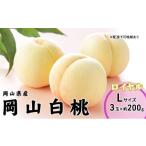 ふるさと納税 もも 岡山県 玉野市 桃 2026年 先行予約 岡山 白桃 ロイヤル 3玉×200g(Lサイズ) 岡山県産 JAおかやまのもも モモ 岡山県産 国産 フルーツ 果…