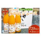 ふるさと納税 愛媛県 西予市 ＜【数量限定】果汁100％ みかんジュース 720ml×3本セット＞ 温州みかん せとか 果物 オレンジ ミカン みかん 蜜柑 柑橘 フルー…