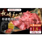 牛肉 焼肉 バーベキュー 全3回定期便 長崎和牛