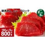 馬肉 2ヶ月毎5回定期便 鮮馬刺し ヒレ ブロック