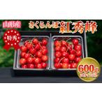 ふるさと納税 果物類 さくらんぼ 山形県 山形市 さくらんぼ 「紅秀峰」 600g 特秀品 2Lサイズ以上 山形産 令和7年産先行予約 FS24-037 くだもの 果物 フルーツ…