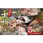 ふるさと納税 魚貝類 大分県 佐伯市  定期便・全12回 (毎月) 訳あり 干物大満足BOX (40尾以上)定期便 簡単 調理 干物 あじ かます さば いわし みりん干し 丸…