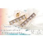 アクセサリー ピアス 0.20ct K18YG