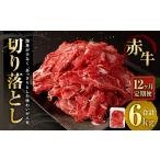 牛肉 12ヶ月定期便 赤牛切り落とし 500g×12回