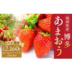ふるさと納税 いちご 福岡県 筑後市 2回定期便 いちご「あまおう」 約270g×4パック 合計 約2,160g 2026年1月上旬順次発送開始予定