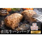 ハンバーグ店の但馬牛ハンバーグ 3個セット