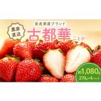 ふるさと納税 いちご 奈良県 大和郡山市 いちご 奈良県産 古都華 約1080g 270g×4パック 高評価 冷蔵配送 フルーツ 果物 旬 産地直送 農家直送 完熟 旬の果物 …
