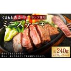 牛肉 ランプ くまもとあか牛 ミニステーキ 約240g