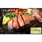牛肉 ランプ くまもとあか牛 ミニステーキ 約480g