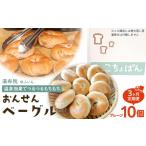 パン 定期便 3か月 おんせんベーグルのプレーン10個