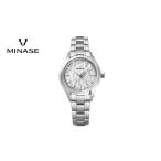 ふるさと納税 時計 レディース腕時計 秋田県 湯沢市 MINASE時計 LunaArch ブレスレットタイプ(UG01-M01NWH-SSB) 協和精工株式会社 F11917