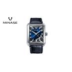 ふるさと納税 時計 メンズ腕時計 秋田県 湯沢市 MINASE時計 SEVEN WINDOWS クロコレザータイプ(VM15-LDNNBL-SSD) 協和精工株式会社 F11919