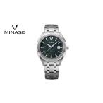 ふるさと納税 時計 メンズ腕時計 秋田県 湯沢市 MINASE時計 Uruga42 ブレスレットタイプ(UG03-M01NGR-SSB) 協和精工株式会社 F11934