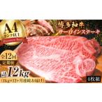 牛肉 サーロイン 12回定期便 博多和牛 1kg
