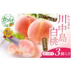 もも 秀品 川中島白桃 食べきりやすい3個入りこだわり