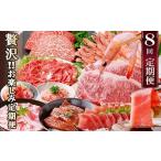 ふるさと納税 牛肉 ステーキ 鹿児島県 枕崎市 定期便8回配送 ぜいたく お楽しみ定期便 HH0-0001_ 定期便 肉 牛肉 魚介 鰹 エビ マグロ 鰻 ホルモン ステーキ…