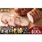 肉 スピード発送 かごしま黒豚 炭焼き焼豚2本詰合せ