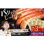肉 ソーセージ ウインナー 全6回定期便 特製ウインナー 5本…