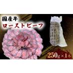 ふるさと納税 牛肉 熊本県 錦町 国産 牛 ローストビーフ 250g×1本 肉 お肉 牛肉 配送不可:離島