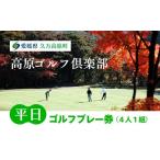 ゴルフ場利用券 平日ゴルフプレー券 4人1組