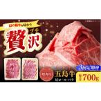 五島牛焼肉セット 肩ロース バラ 700g