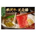牛肉 しゃぶしゃぶ 冷蔵 米沢牛 天元豚 セット 1.4kg