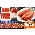 魚貝類 明太子 まるきた水産 辛子明太子 1本物 5kg