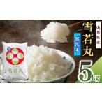 ふるさと納税 無洗米 山形県 寒河江市  無洗米 令和7年産 雪若丸 5kg×1袋 山形産 2025年10月中旬頃より順次配送予定 2025年産 山形県産　018-C-SR007