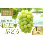 ふるさと納税 ぶどう マスカット 岡山県 - 桃太郎ぶどう1房(約500g) 数量限定200セット シャインマスカット シャイン マスカット 葡萄 ぶどう フルーツ 果…