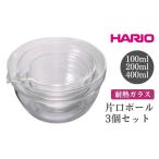 食器 グラス HARIO 耐熱ガラス製保存容器3個セット