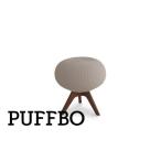 家具 PUFFBO パフボ 座面:ベージュ×脚:ダークブラウン