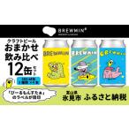 ふるさと納税 ビール 地ビール 富山県 氷見市 BREWMIN' クラフトビール おまかせ 飲み比べ 12本セット ｜地ビール 飲み比べ