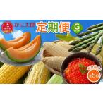 ふるさと納税 野菜類 アスパラガス 北海道 旭川市 先行予約 かに太郎定期便Gセット(アスパラ、メロン、ライオンコーン、白くまコーン、鮭いくら醤油漬け)2025…