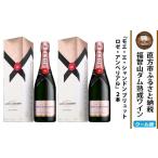 ふるさと納税 ワイン 福岡県 直方市 福智山ダム熟成 シャンパン・ロゼ 2本セット FD402 モエ・エ・シャンドン ロゼ アンペリアル ワイン 酒 お酒