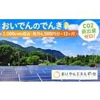 電気 電力 地域電力 おいでんのでんき2 000kWh相当