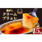 ふるさと納税 焼菓子・チョコレート 高知県 須崎市 濃厚焦がしクリームブリュレ 15個 冷凍 アイス プリン カタラーナ スイーツ デザート 卵 お菓子 洋菓子 焼…