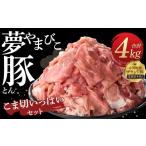 豚肉 炒め物 夢やまびこ豚 こま切いっぱいセット 4.0kg