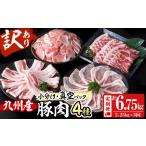 小分け 真空パック 九州産豚肉4種セット 計6.75kg