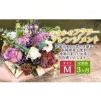 花 苗木 花束 全3回定期便 おまかせ フラワーアレンジメント