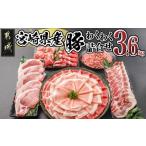 ふるさと納税 豚肉 セット 宮崎県 都城市 宮崎県産豚わくわく3.6kgセット_17-8406_(都城市) 豚肉 豚肉セット 宮崎県産豚 しゃぶしゃぶ バラ 焼肉 切り落とし …
