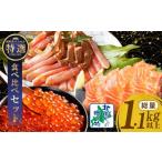 ふるさと納税 カニ ずわいガニ 大阪府 泉佐野市 豪華海鮮食べ比べ 総量1kg以上 北国からの贈り物 ズワイ蟹 ポーション アトランティック サーモン いくら 海鮮…