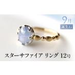 アクセサリー リング 誕生石 9月 スターサファイア