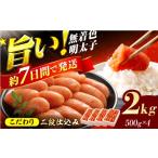 魚貝類 明太子 辛子明太子切れ子 無着色 二段仕込 2kg