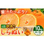 ふるさと納税 みかん・柑橘類 デコポン 和歌山県 日高町 訳あり 不知火 ( デコポンと同品種 ) しらぬい 約10kg (M〜5Lサイズ) どの坂果樹園《2026年2月上旬-4…
