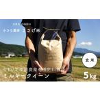 ふるさと納税 玄米 新潟県 三条市 減農薬有機肥料栽培 新潟県産 ミルキークイーン 玄米 5kg 令和7年産米 小さな農家ささげ米 015S141