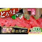 馬肉 12回定期便 熊本 馬刺し なか園 赤身馬刺し 約200g