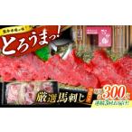 馬肉 3回定期便 熊本 馬刺し なか園 赤身馬刺し 約300g